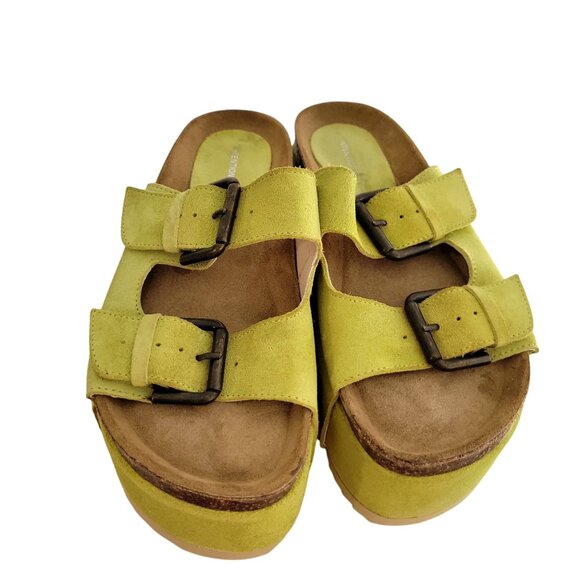 Intentionally Blank Rule Breaker Flatform Sandals Lime Green Women's EU 36 - Picture 3 of 11